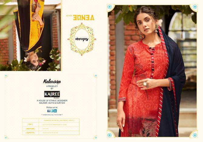 Kalaroop Venue 4 Pure Digital Printed Ethnic Wear Rayon Ready Made Collection
