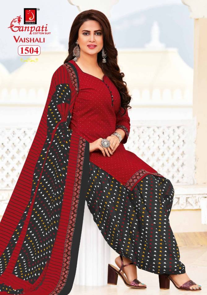 Ganpati Vaishali 1 Latest Pure Cotton Printed Casual Wear Dress Material Collection 