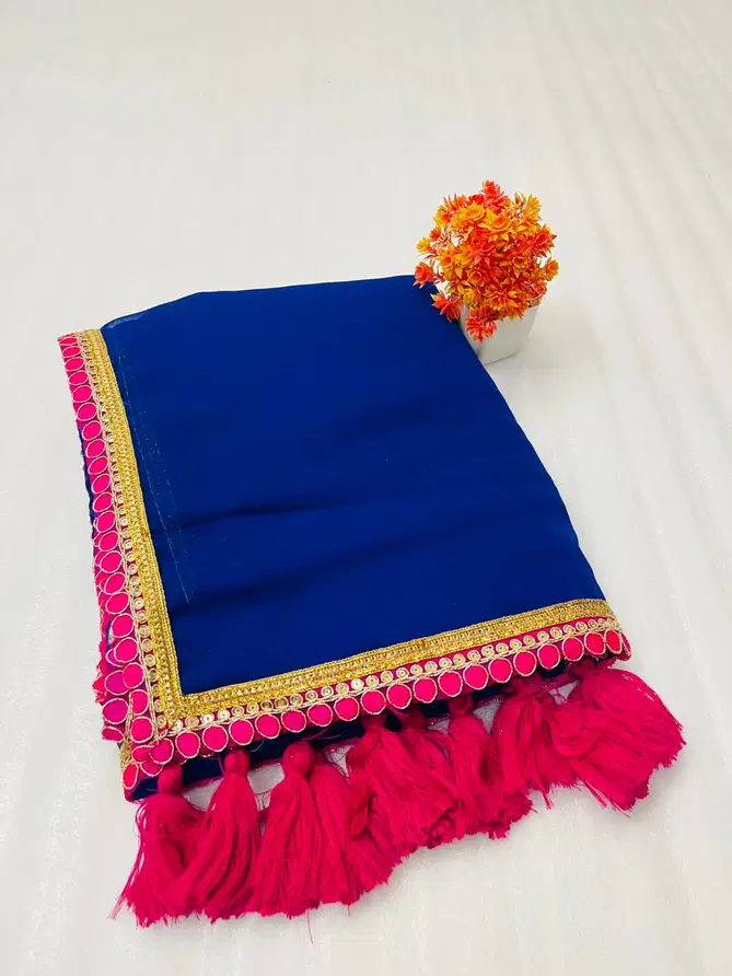 Shamal Georgette Designer Party Wear Sarees Wholesalers In Delhi