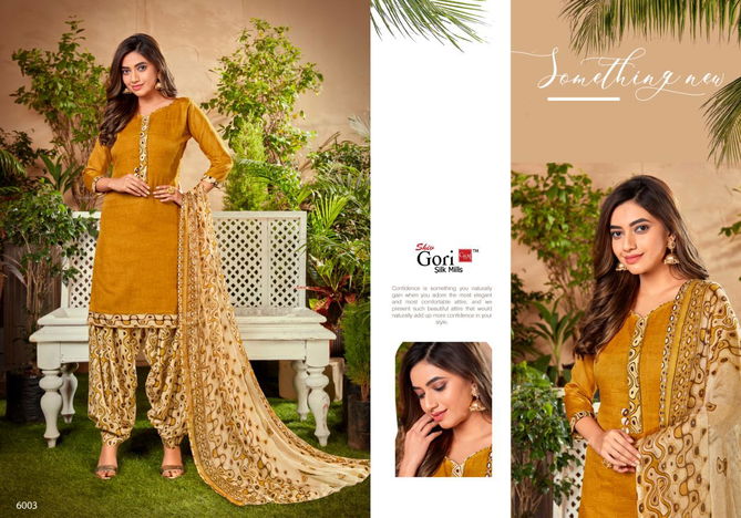 Gori Ekta Vol 6 Latest Regular Wear Printed Cotton With Beautiful Gala Tie Dress Material Collection 