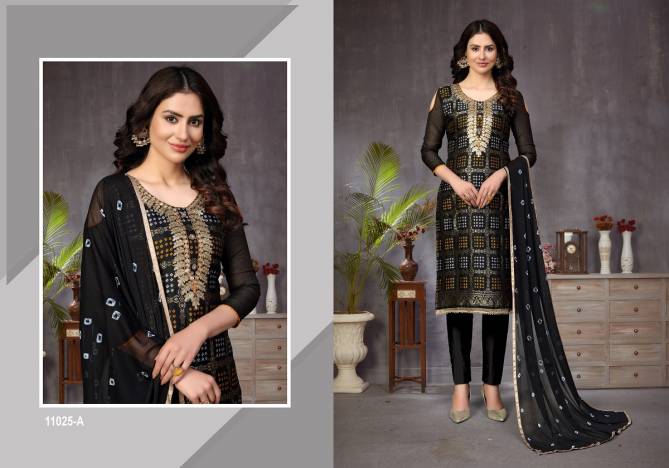 Vandana 3 Latest Fancy Regular Casual Wear Churidar Banarasi jacquard Dress Material Collection
