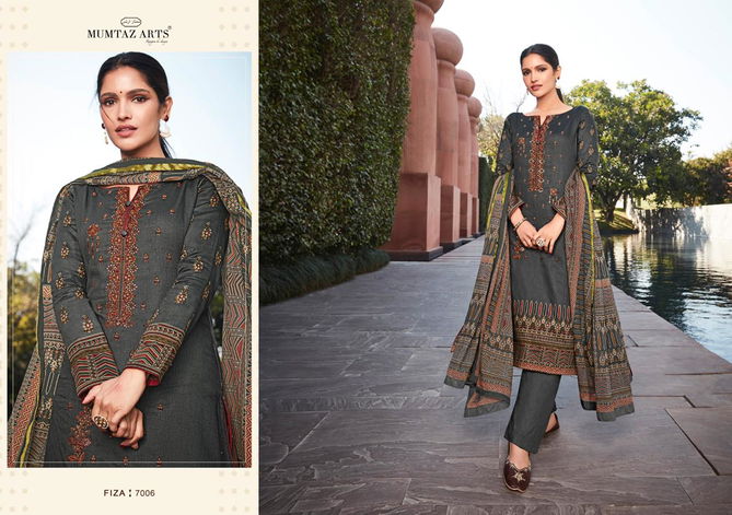 Mumtaz Fiza 7001 Fancy Festive Wear Heavy Jam Satin Embroidery Salwar Kameez Collection