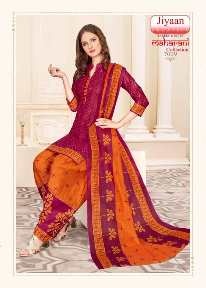 Jiyaan Maharani Collection 7 Regular Wear Cotton Printed Dress Material Collection
