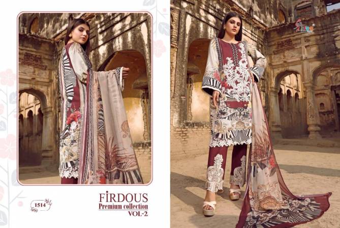 Shree Firdous Premium Collection Vol 2 Latest Designer Digital Printed With Patch Embroidery Work Jam Cotton Pakistani Salwar Suits Collection