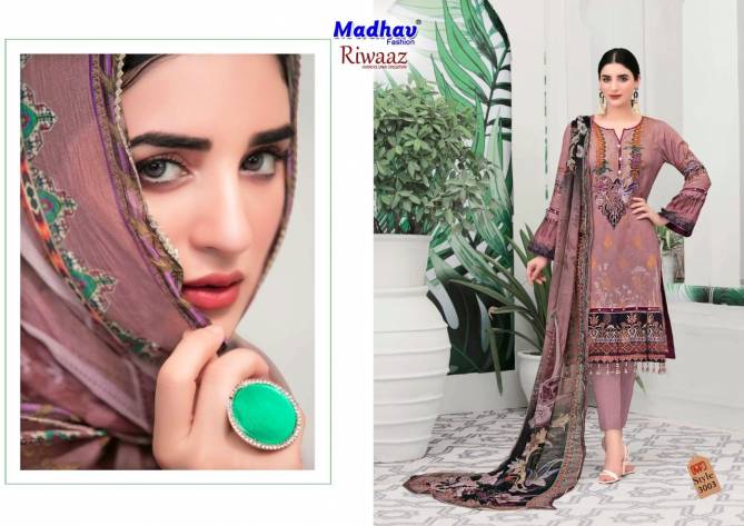 Madhav Riwaaz 3 Casual Daily Wear Cotton Karachi Printed Dress Material