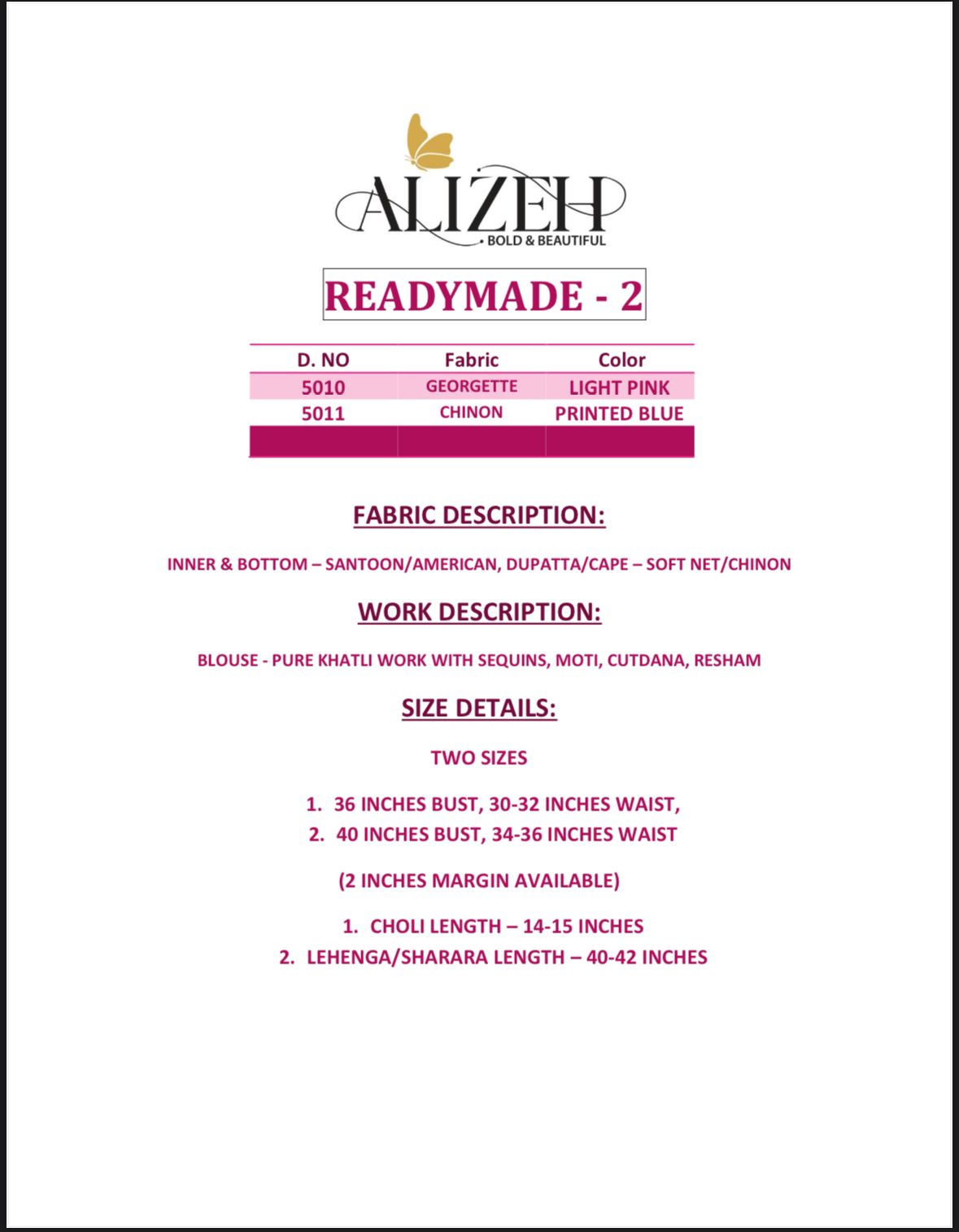 Readymade Vol 2 By Alizeh Indo Western Lehenga Wholesalers In India