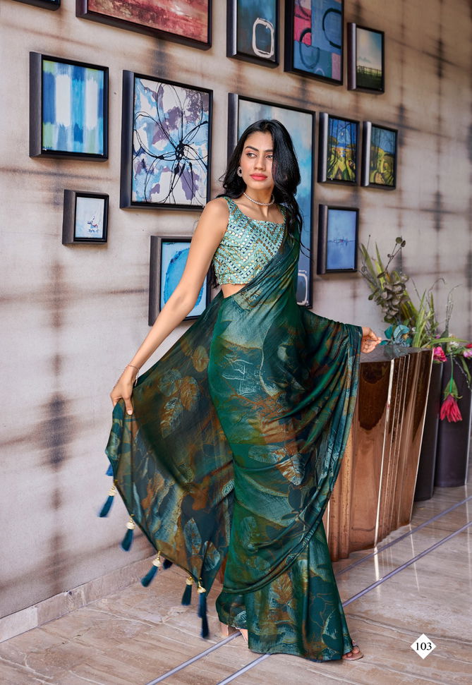 Shannon By Stavan Velvet Saree Catalog