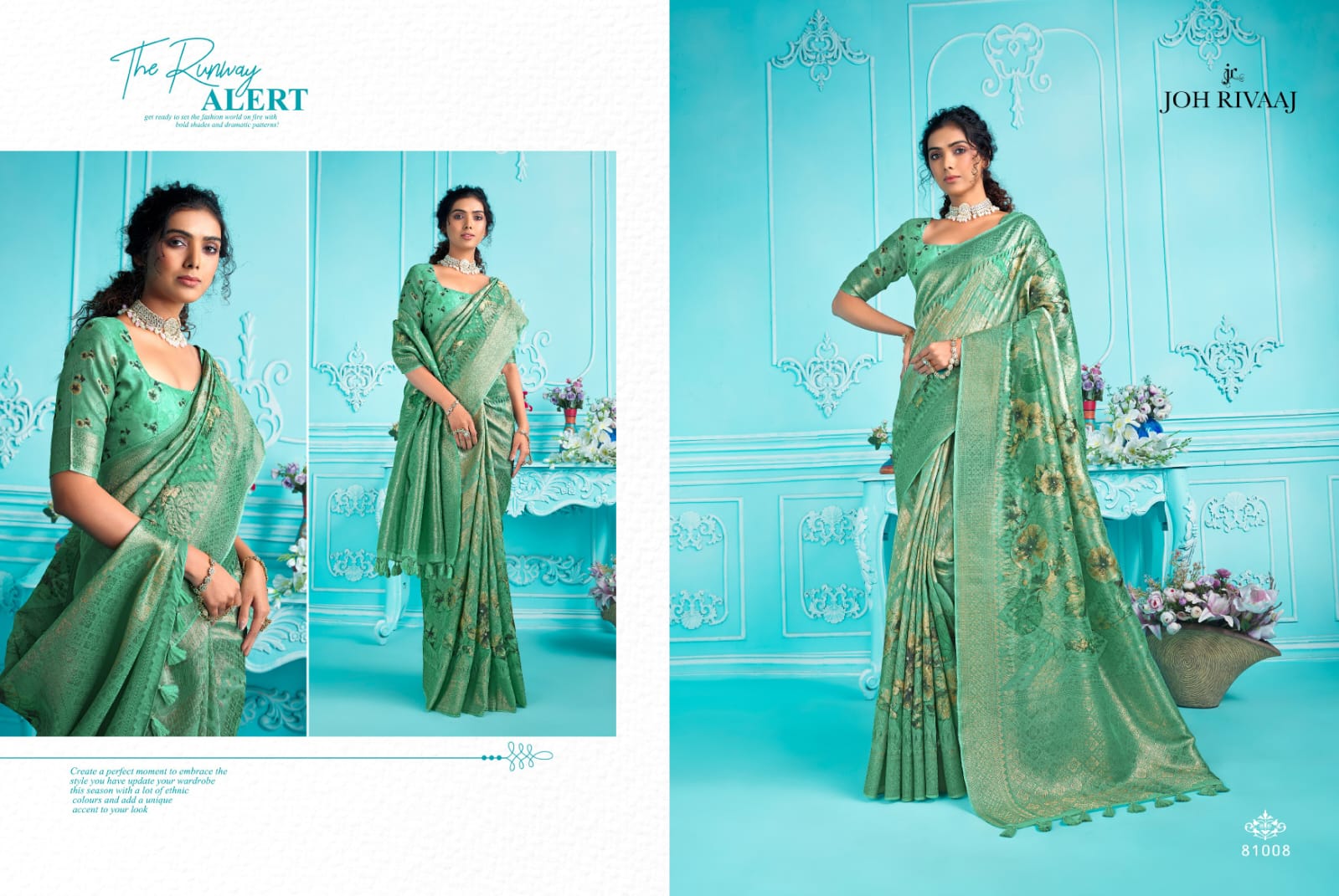 Jarosa By Joh Rivaaj Organza Designer Sarees Catalog