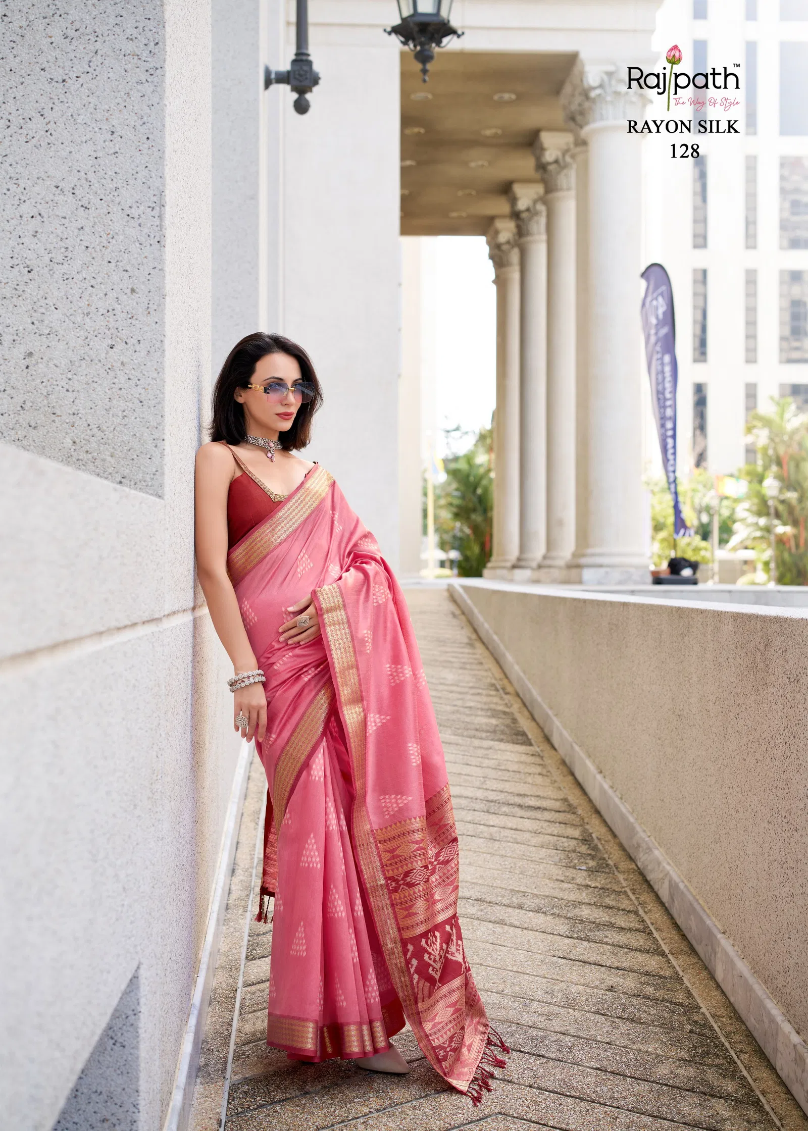 Egypt By Rajpath Rayon Silk Saree Exporters In India