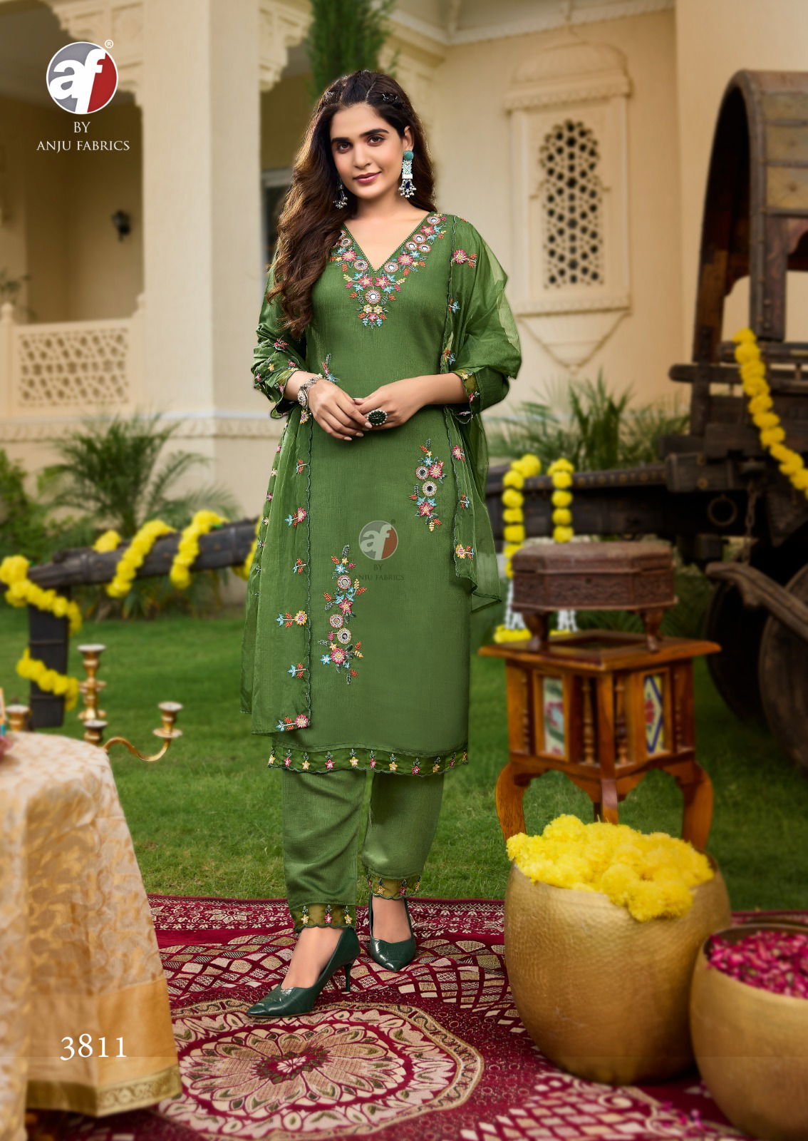 Tyohaar Vol 2 By AF Designer Kurti With Bottom Dupatta Online Wholesale 