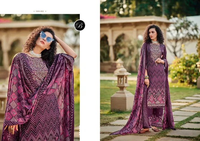 Shaheen Vol 3 By Belliza Viscose Rayon Digital Printed Dress Material Online Wholesale