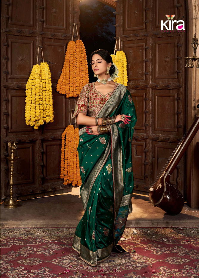 Kiki By Kira Silk Weaving Fancy Saree Exporters In India