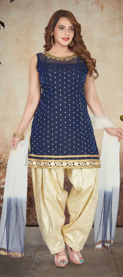 Chanderi Silk Fancy Festive Wear Salwar Kameez Collection