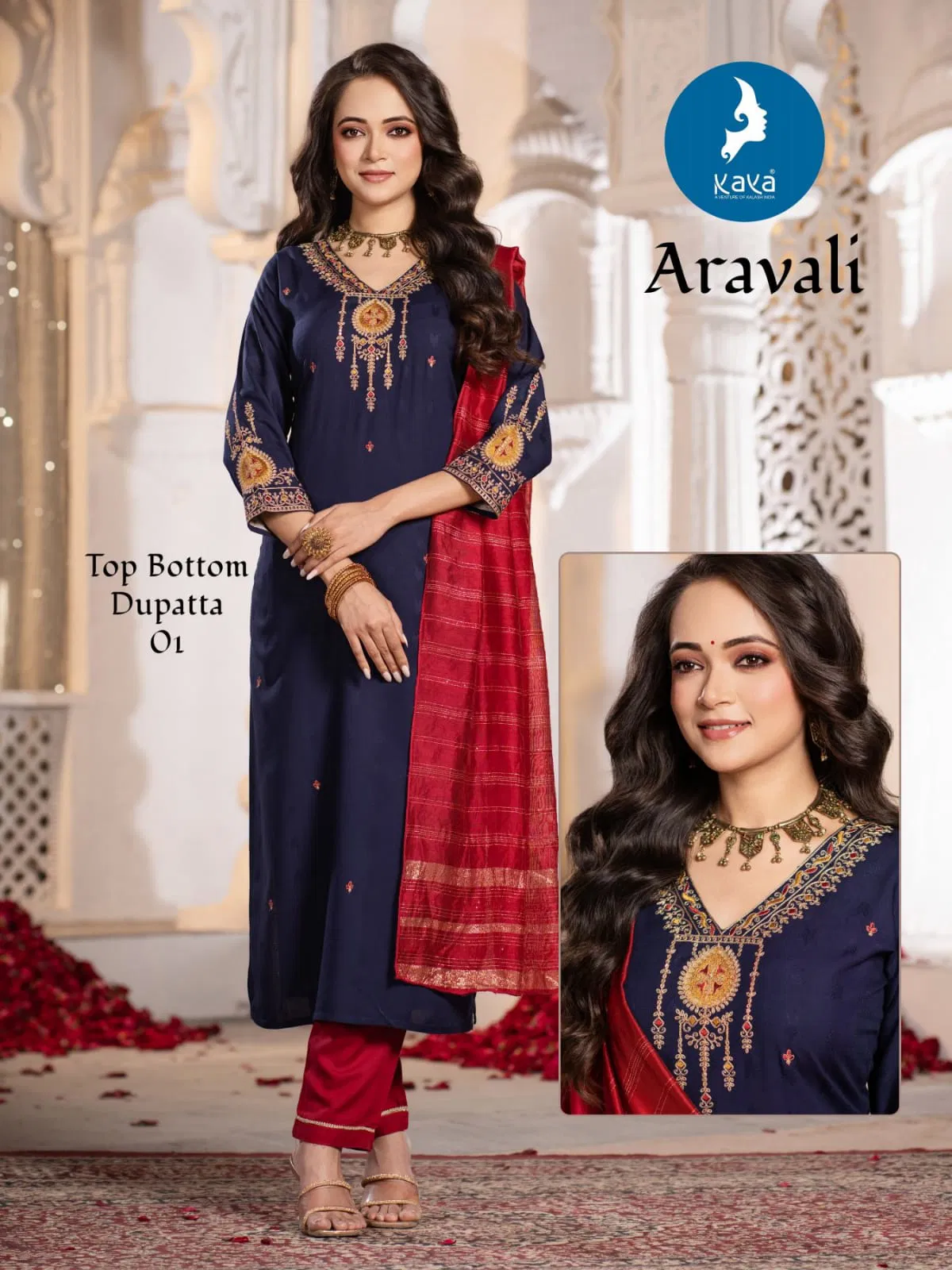 Aravali By Kaya Rayon Kurti With Bottom Dupatta Wholesale Price In Surat