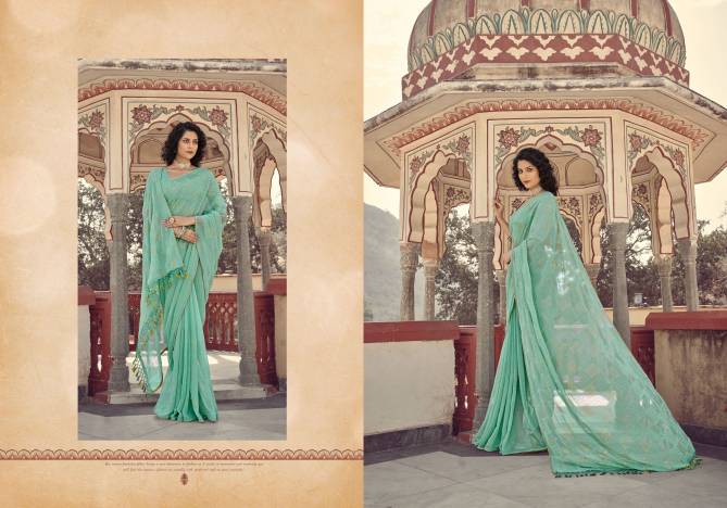 Ynf Mukaish Georgette New Designer Fancy Ethnic Wear Saree Collection