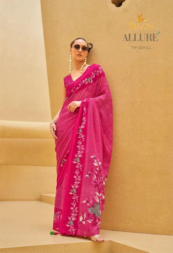 Allure By Trirath Georgette Printed Casual Wear Sarees Orders In India