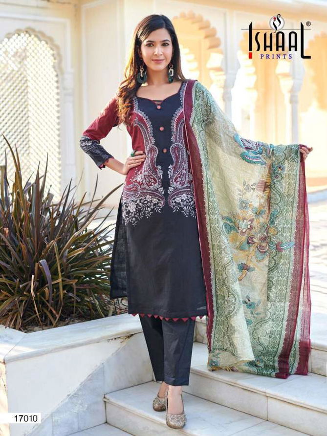 Ishaal Gulmohar 17 Latest Fancy Designer Casual Wear Pure Lawn Karachi Dress Readymade Collection
