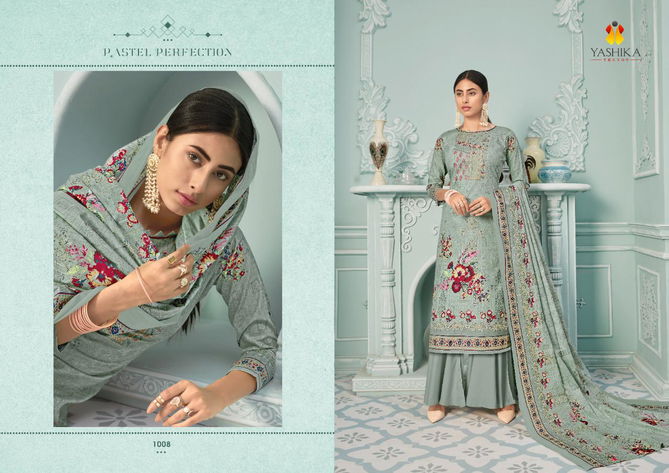 Yashika Zuffat 1 Latest Designer Festive Wear Pure Lawn Cotton Printed Dress Material Collection
