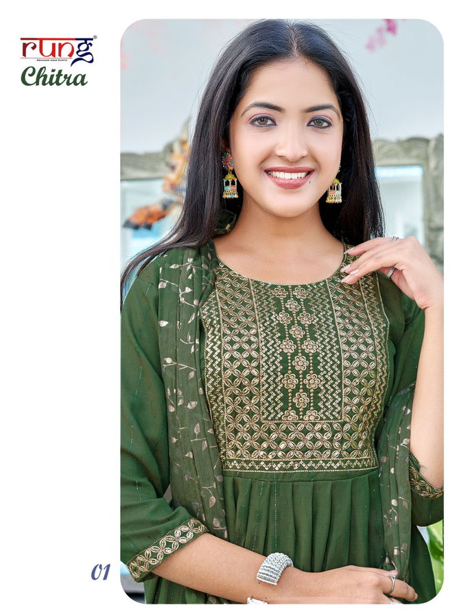 Chitra By Rung Rayon Readymade Suits Catalog