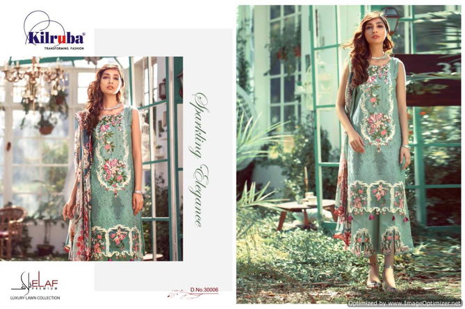 Kilruba Elaaf Latest Designer Fancy Pure Pure Cambric Cotton Pakistani Salwar Suit Collection  