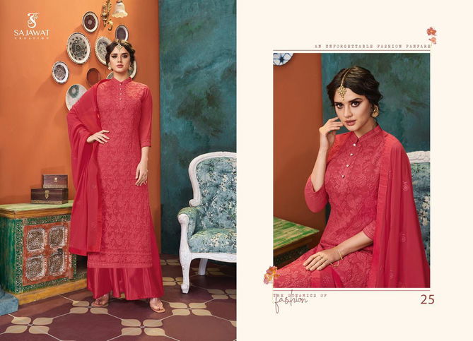 Sajawat Lakhnavi Vol 4 Exclusive Latest Heavy Designer Festive Wear Salwar Suit Collection 