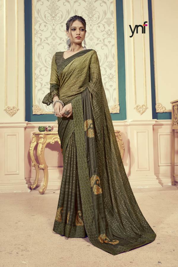Ynf Banarasi Foil Designer Festive Wear Soft Silk Latest Saree Collection