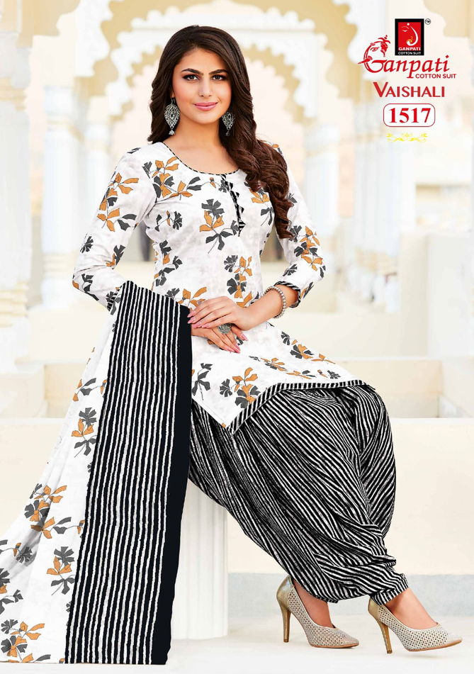 Ganpati Vaishali 1 Latest Pure Cotton Printed Casual Wear Dress Material Collection 