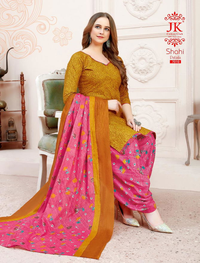 JK Shahi Patiyala 7 Latest fancy Designer regular wear Cotton Printed Dress Material Collection
