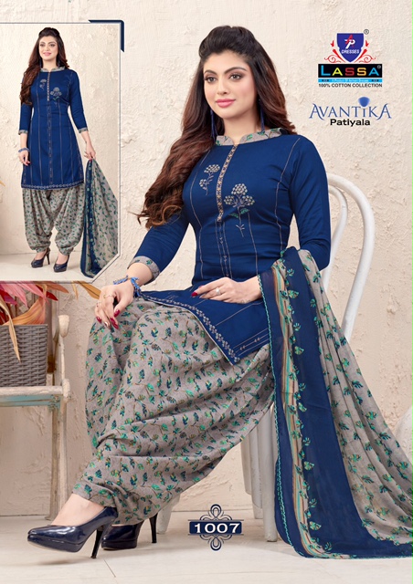 Arihant Lassa Avantika Latest fancy Designer Regular Casual Wear Printed Patiyala Dress Material Collection
