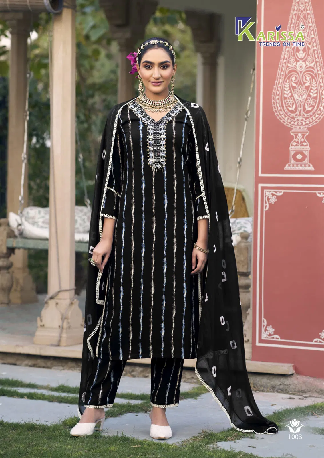 Lizaa By Karissa Rayon Printed Kurti With Bottom Dupatta Wholesalers In Delhi