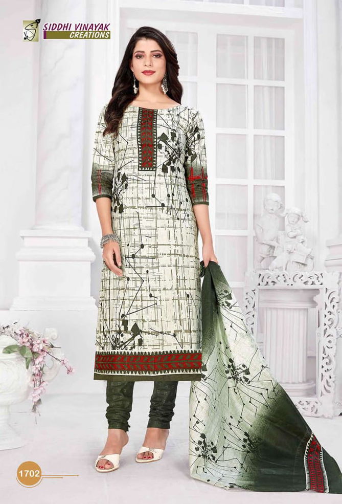 Siddhi Vinayak Latest Casual Wear Pure Cotton Printed Dress Material Collection