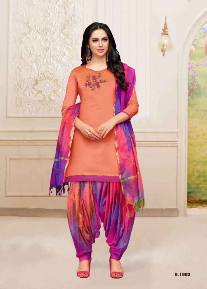 Srijaa Latest Fancy Banarasi Silk Casual Wear Designer Dress Material Collection
