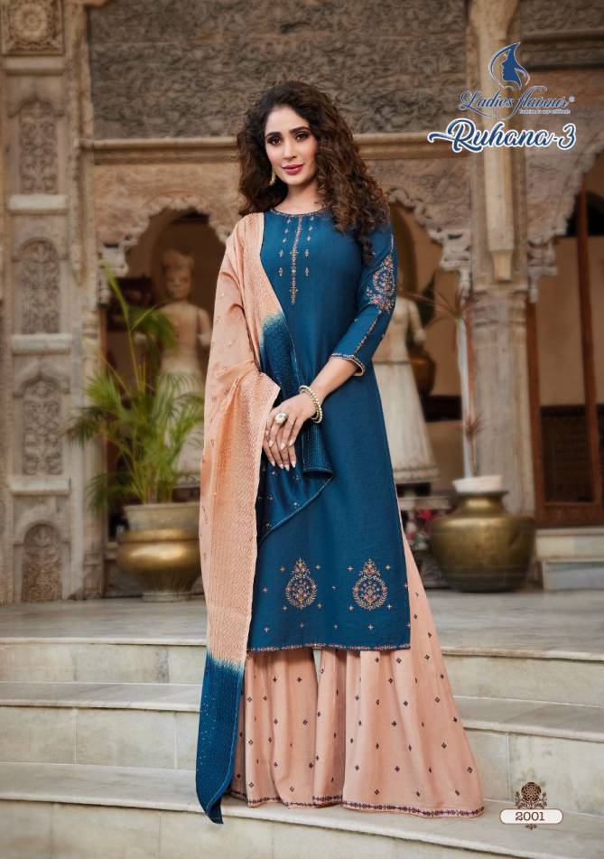 Ladies Flavour Ruhana 3 Heavy Festive Wear New Designer  Ready Made Collection