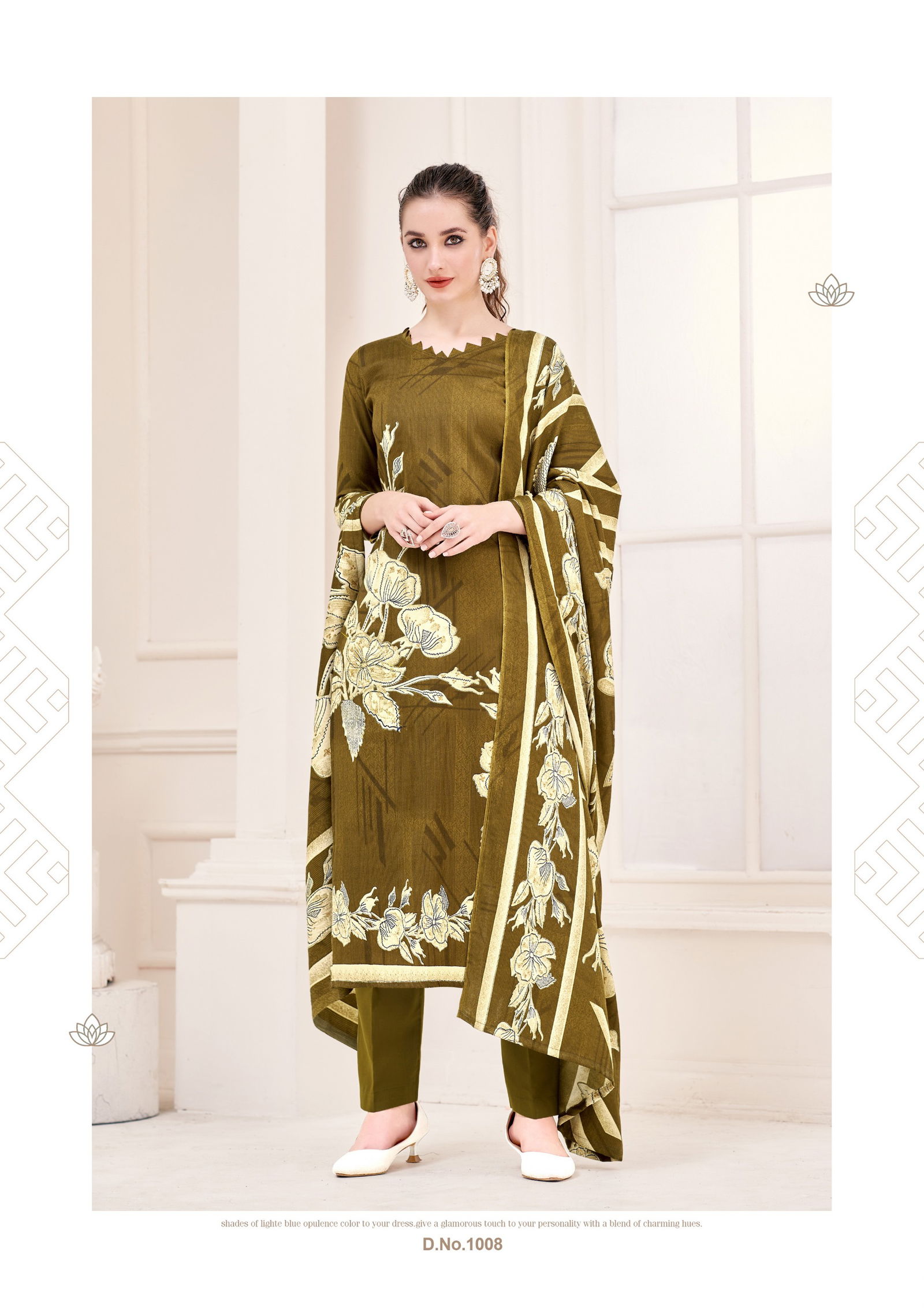 Nusrat By Roli Moli Pashmina Printed Dress Material Suppliers In India