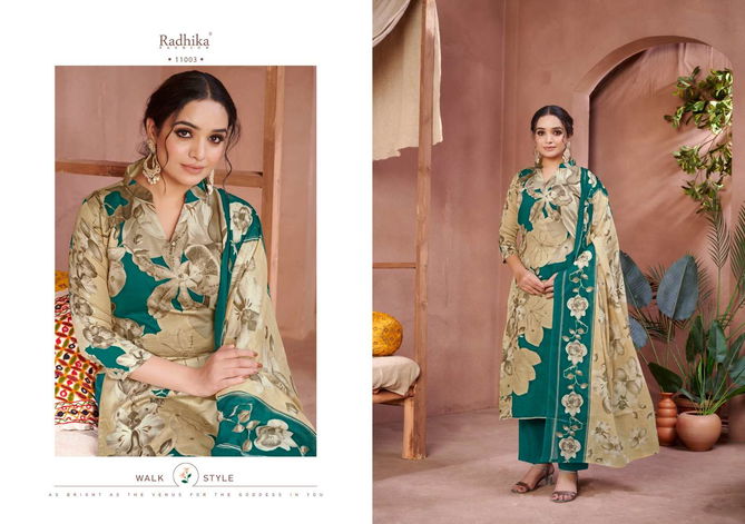 Floral By Radhika Azara Printed Zam Cotton Dress Material Wholesale Online