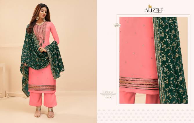 Alizeh Murad 2044 C Georgette Dress Material Supplers In India