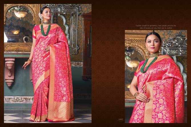 Sangam Purnima Designer Fancy Wedding Wear Banarasi Silk Printed Saree Collection
