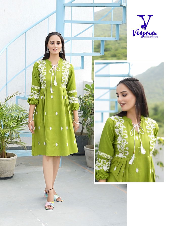 Viyaa Candy Heavy Rayon Fancy Tunic Collection
