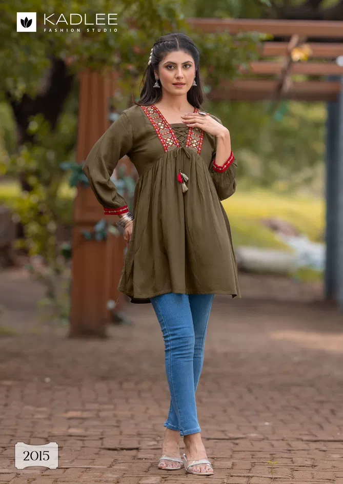 Centuri Vol 3 By Kadlee Rayon Western Ladies Top Exporters In India