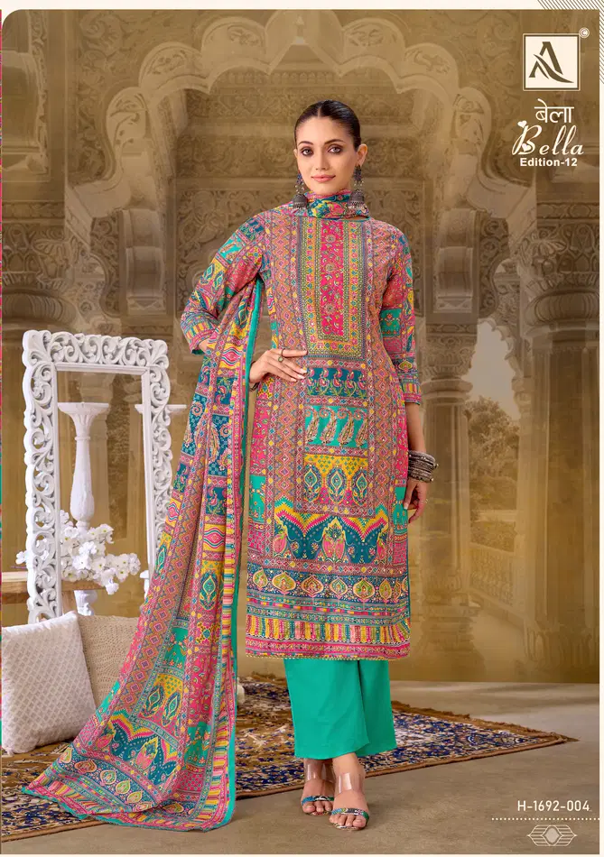 Bella 12 By Alok Suit Muslin Printed Dress Material Suppliers In Mumbai