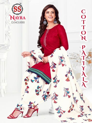 Nayra 1 Latest Fancy Designer Casual Regular Wear Pure Cotton Printed Dress Material Collection
