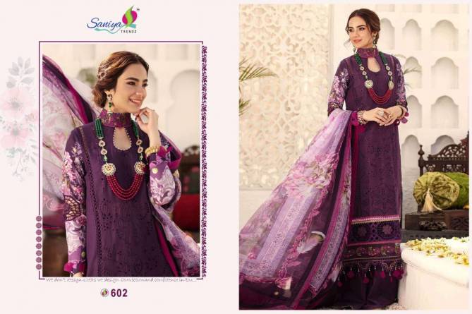 Saniya Noor Chikankri 2 Cambric Cotton Designer Festive Wear Pakistani Salwar Kameez Collection
