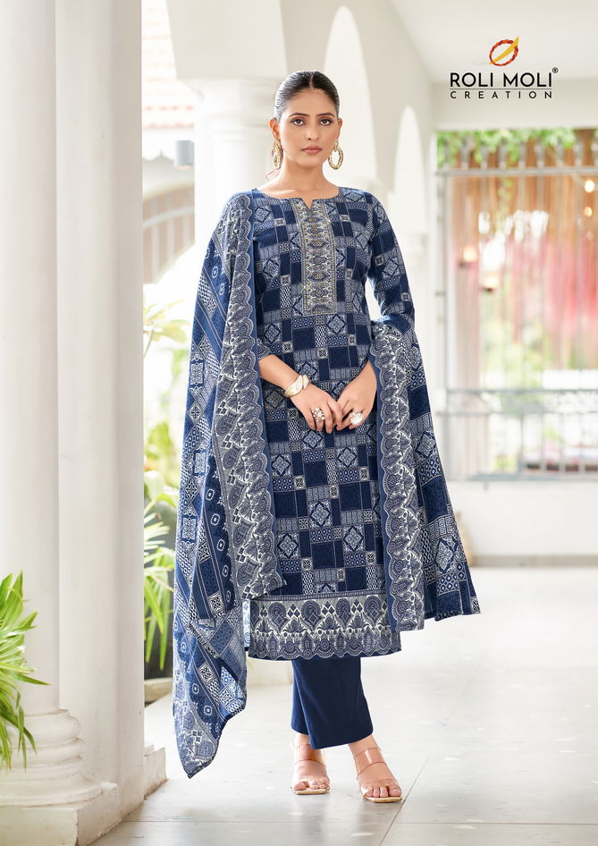 Rangat By Roli Moli Pashmina Printed Dress Material Surat Wholesale Market