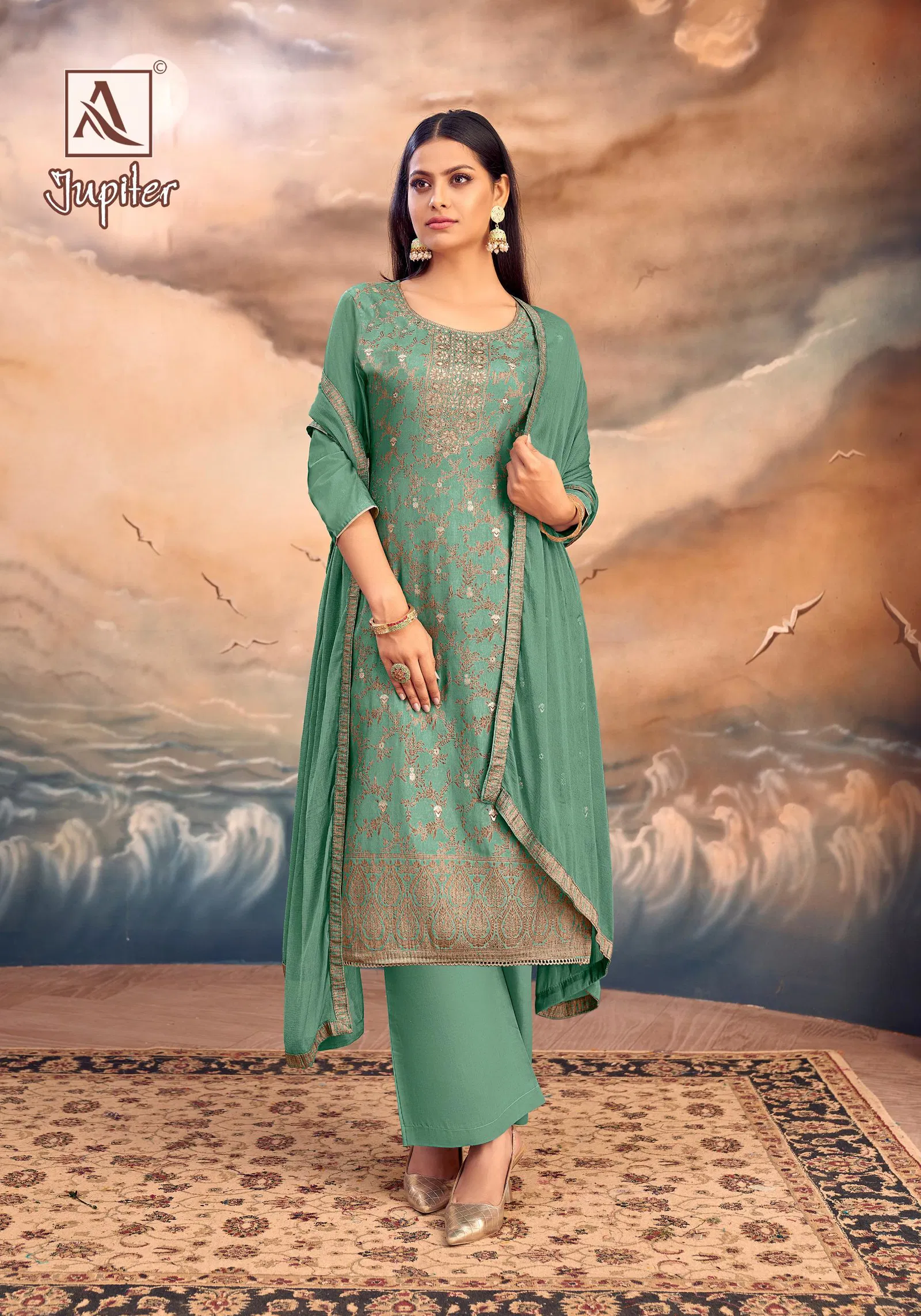 Jupiter By Alok Suit Maslin Designer Dress Material Suppliers In India