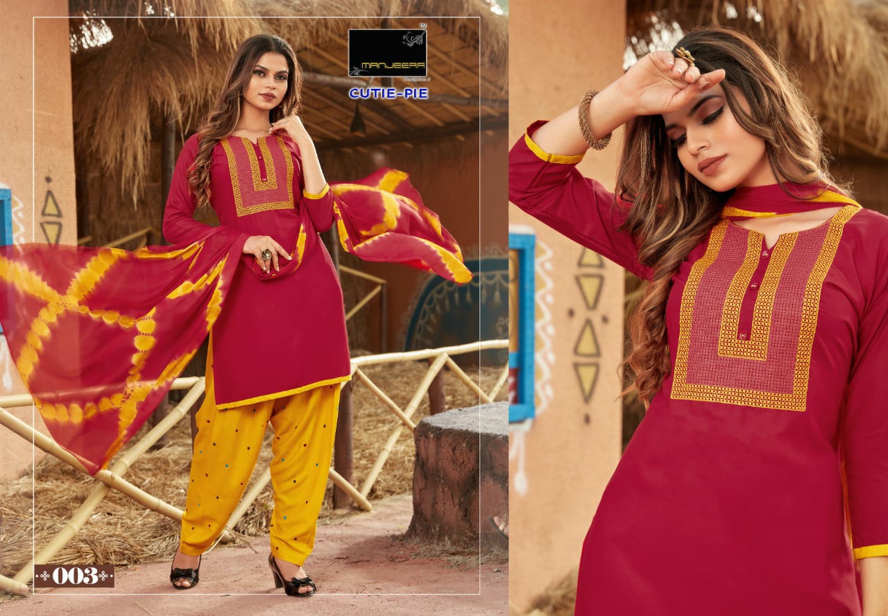 Manjeera Cutie Pie Latest Designer Ethnic Wear Ready Made Salwar Suit Collection