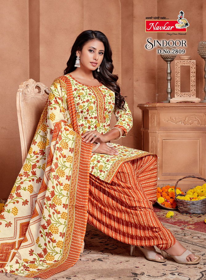 Sindoor Vol 28 By Navkar Mix Cotton Kurti With Bottom Dupatta Exporters In India