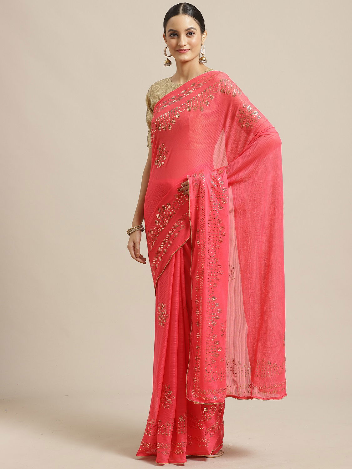 Latest Collection Of Designer Casual Wear Chiffon Saree 