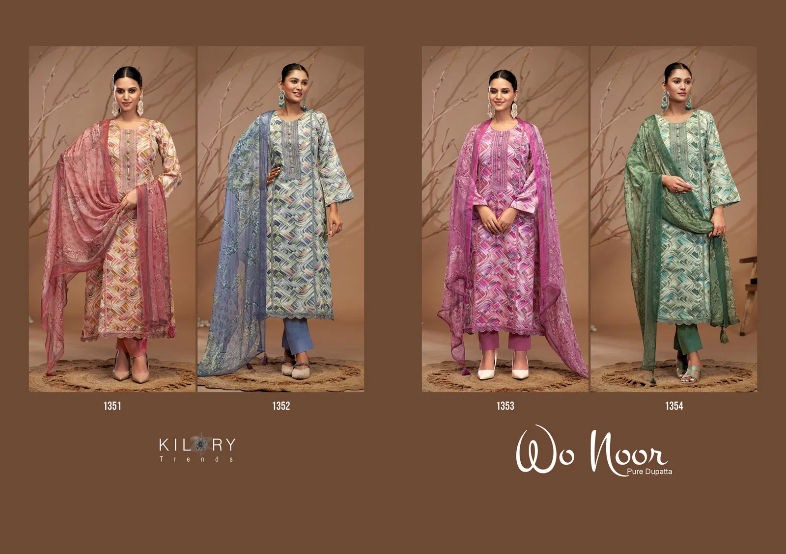 Wo Noor By Kilory Lawn Cotton Digital Printed Salwar Kameez Orders In India