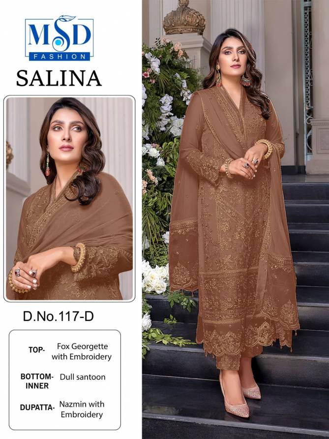 Salina Vol 1 By Msd Fashion 117 Series Wholesale Pakistani Salwar Suits in India