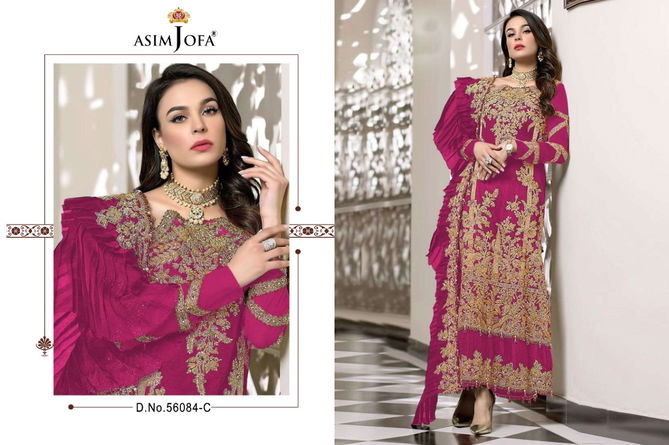 Asim Jofa 56084 Heavy Wedding Wear Embroider Pakistani Salwar Kameez Collection